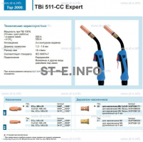 Горелка для полуавтоматической сваркиTBi 511-CC Expert, длина 4 m. - st-e.info - Тверь