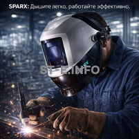 Маска сварщика Sparx с устройством подачи воздуха - st-e.info - Тверь