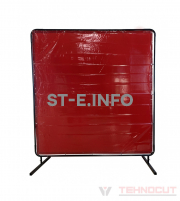 Экран защитный 1.74х1.74m, красный - st-e.info - Тверь