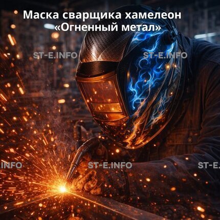Маска сварщика хамелеон «Огненный метал» (YXE-718G PRO) - st-e.info - Тверь