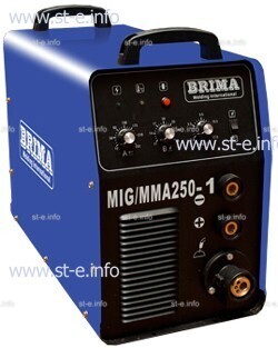 Сварочный инверторный полуавтомат Brima MIG/MMA-250-1 (380)  - st-e.info - Тверь
